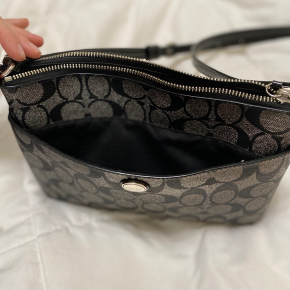 SOLD Coach Peyton black monogram crossbody bag - Picture 7 of 8